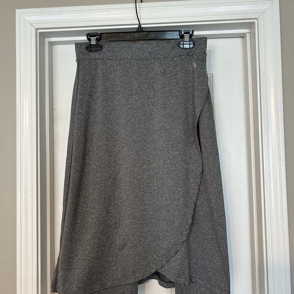 Snoga faux wrap - gray midi length